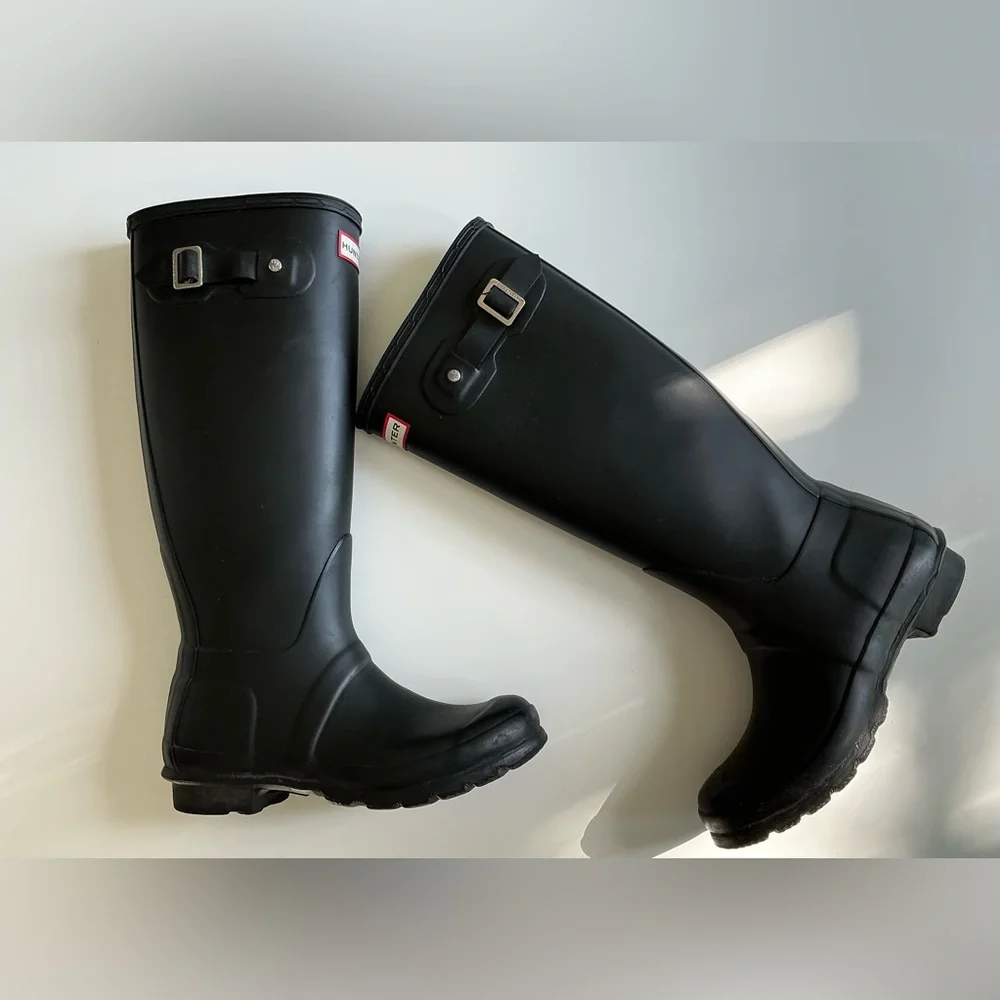 Hunter Original Side Adjustable Wellies Sz 37/6 - Picture 2 of 16